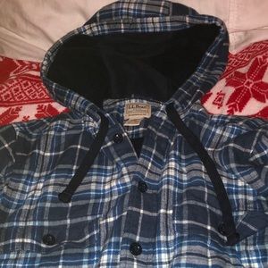 L.L Bean flannel hoodie